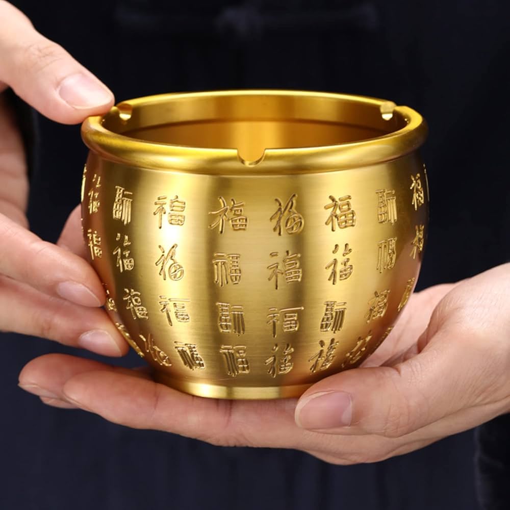 持ち手つき　煙管用　灰皿　香炉　真鍮　だるま　達磨　キセル　レトロ　博物館展示品 持ち手つき 煙管用 灰皿 香炉 真鍮 だるま 達磨 キセル レトロ